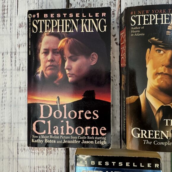 Stephen King Book Lot of 5 Paperbacks The Stand Long Walk Roadwork Green Mile - Picture 2 of 10